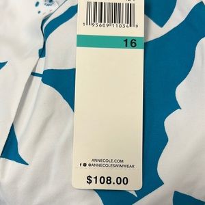 Anne Cole Swim Dress With Skirted Bottom